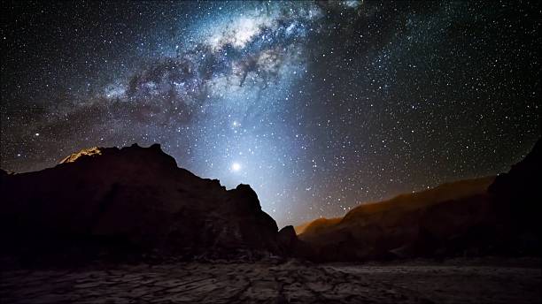 istock Star trails in Atacama desert Chile 626000048