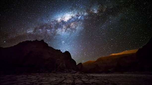 istock Star trails in Atacama desert Chile 626000082