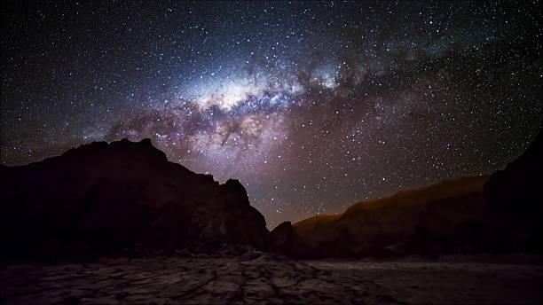 istock Star trails in Atacama desert Chile 626000172