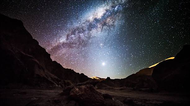 istock Star trails in Atacama desert Chile 626000824