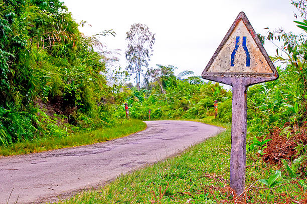 istock Concrete street sign in Madagascar 626000948