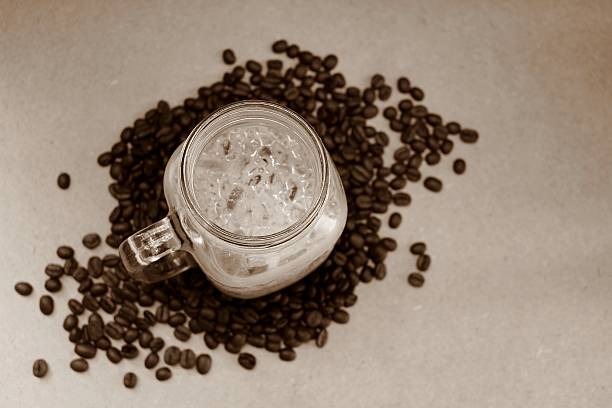 istock Iced coffee in sepia tone 626003684