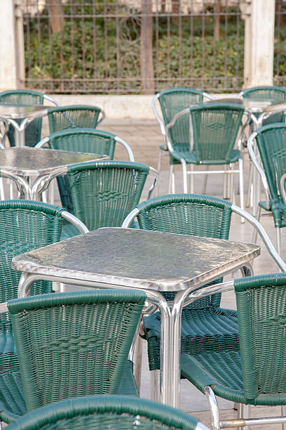 istock Cafe Tables and Chairs in Plaza Virgin Square 626004288