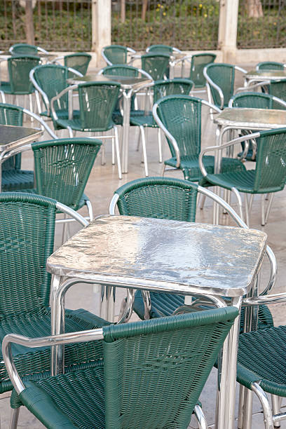 istock Cafe Tables and Chairs in Plaza Virgin Square 626004524