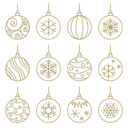 Christmas balls. Vector Graphic. EPS10 and alternate formats (hi-res jpg, png, pdf).
