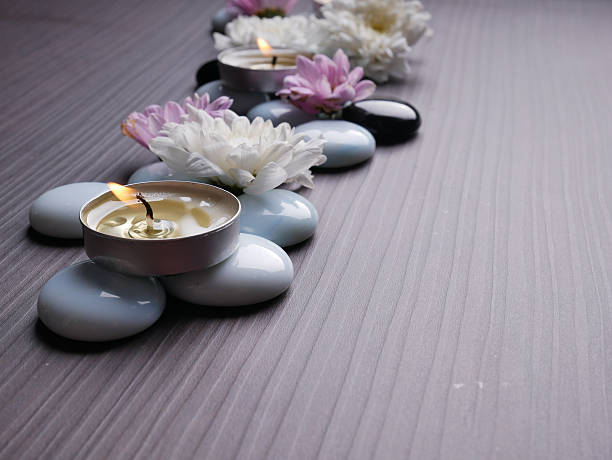 istock Spa still life concept spa theme on wood background 626008350