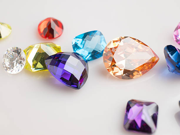 istock Jewel or gems Collection of many different natural gemstones 626008564