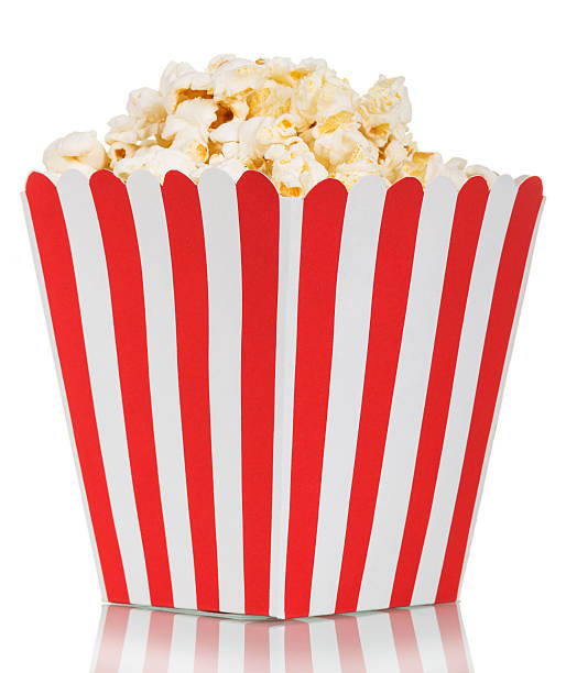 istock Box of popcorn isolated on white 626009052