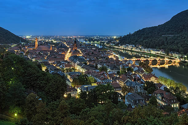 istock Evening view of Heidelberg Old Town, Germany 626011310