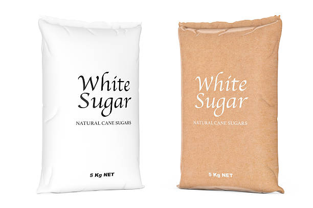 istock Bags of White Refined Sugar. 3d Rendering 626037364
