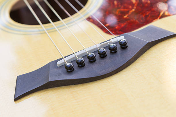 istock Bridge of  Acoustic guitar 626037658