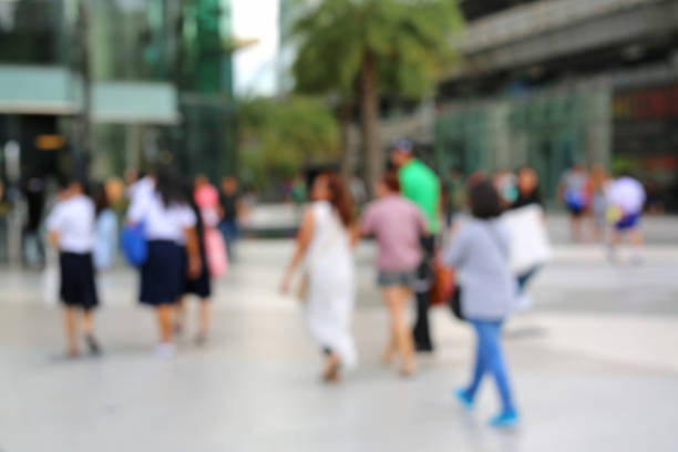 istock Abstract blurred people walking at shopping center 626037914