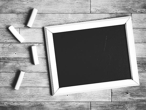 istock Black and white chalkboard. 3D illustratio 626039028