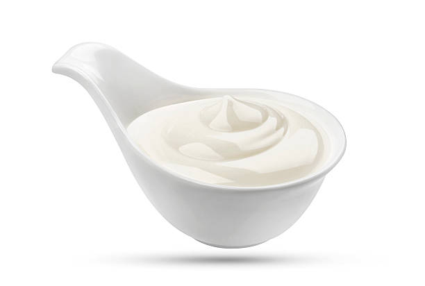 istock Mayonnaise bowl isolated on white background 626040266