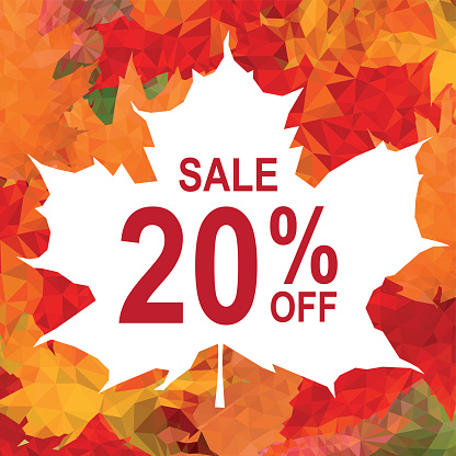 Autumn Sale. Vector Graphic. EPS10 and alternate formats (hi-res jpg, png, pdf)