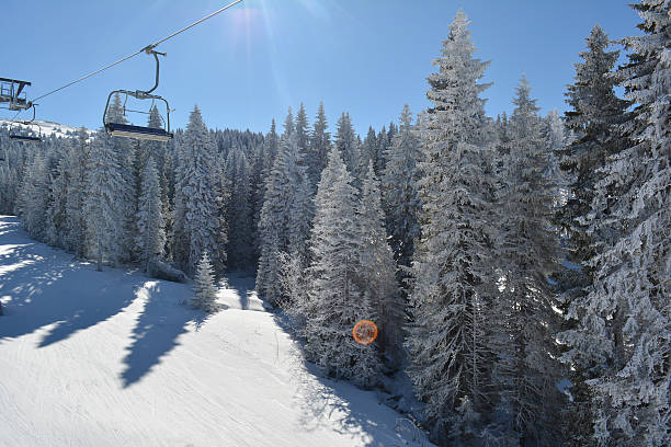 istock Other side of ski lift 626055650