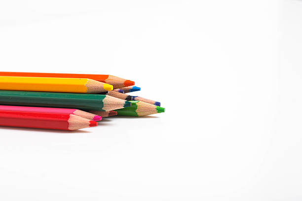 istock color pencils isolated on white background. 626055866
