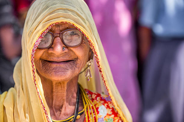 istock Old Indian woman 626056020