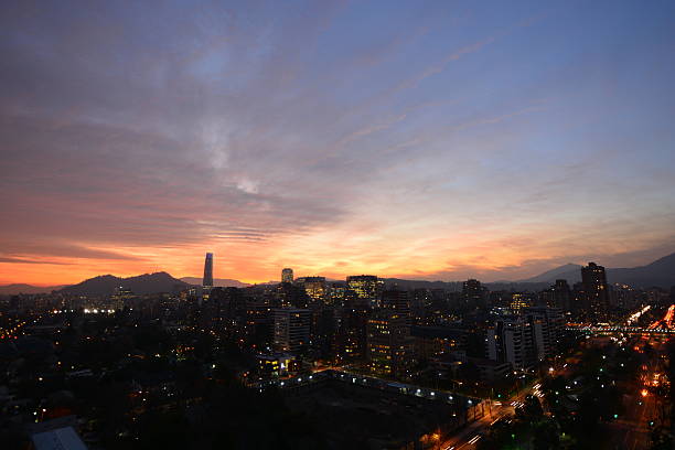 istock Sunset in Santiago Chile 626057490