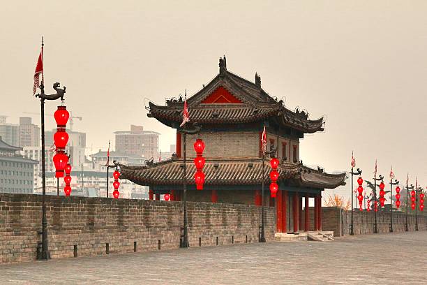 istock Sunset at Xian City Wall, Xian China 626060606