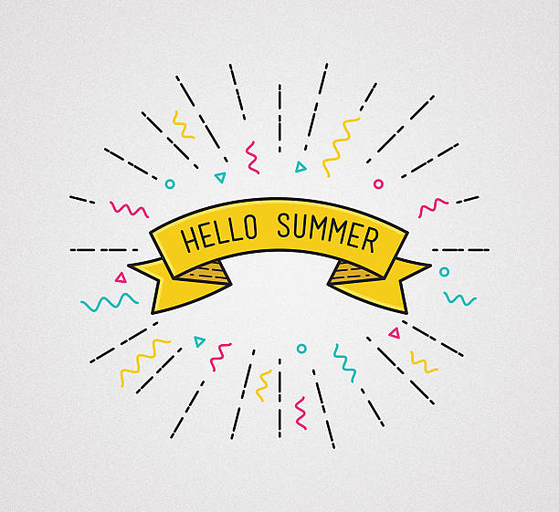 istock Summer camp poster in flat design. Inspirational illustration 626060972