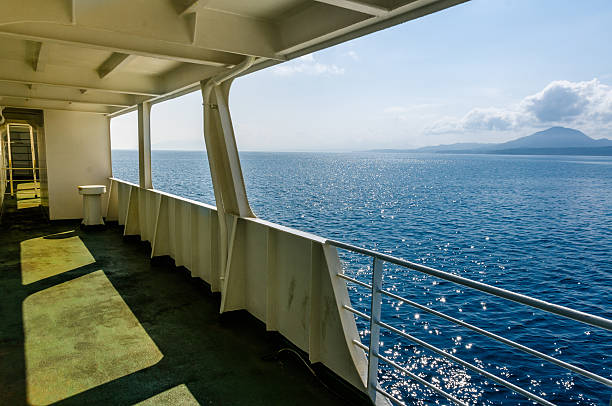 istock on the deck, watch the sea 626061310