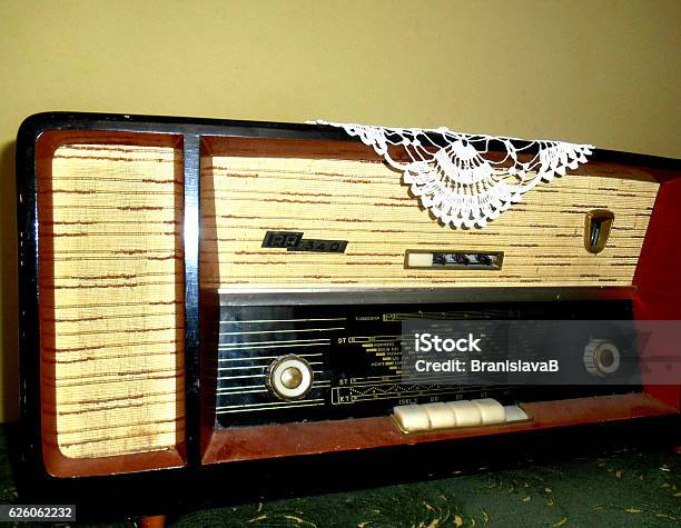 Retro Radio From The 70s Of The Last Century Stock Photo - Download Image Now - 1970-1979, 20th Century Style, Adult