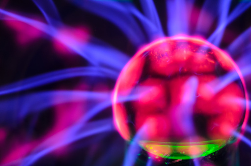 Plasma Static Electricity on a Tesla Sphere