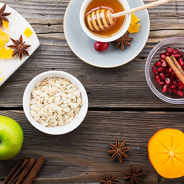 istock Various ingredients for winter seasonal baking and other recipes, pomegranate 626069572