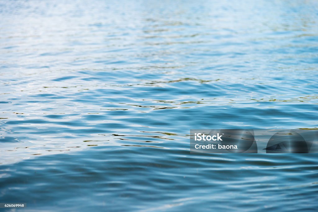 Lac avec ondulations de l'eau - Photo de Lac libre de droits