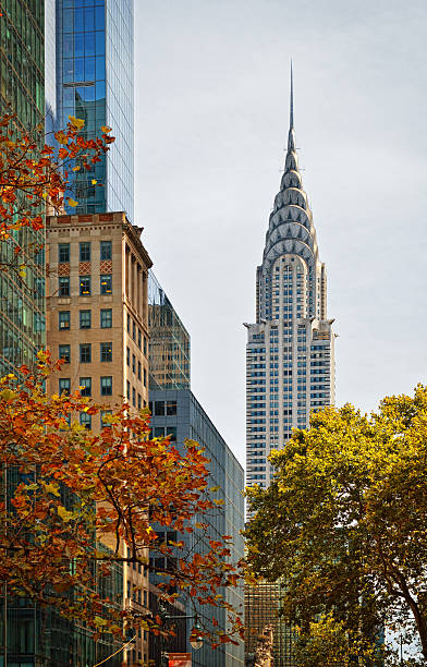 chrysler bâtiment. - chrysler building photos et images de collection