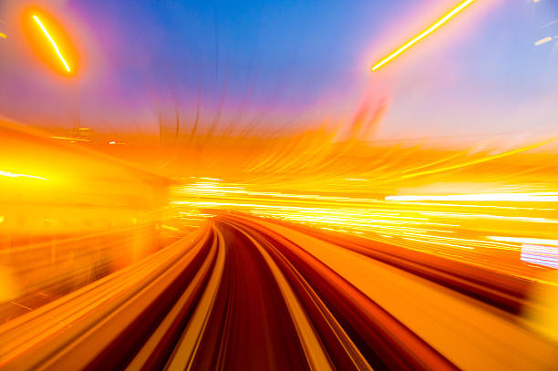 istock Speed motion in urban highway road tunnel 626070370