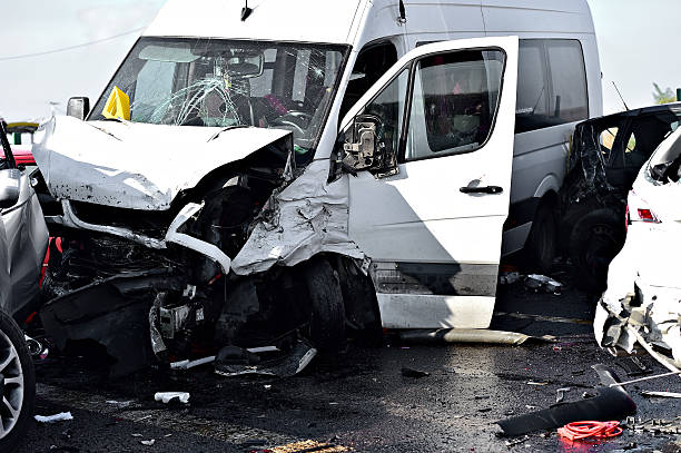 istock Car crash detail with damaged automobile 626071370