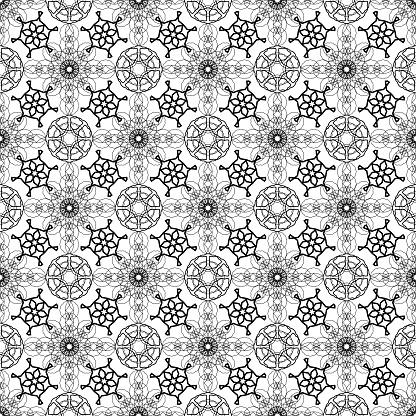 Simple vector seamless black and white background, texture. Endless texture can be used for wallpaper, pattern fills, web page background,surface textures.
