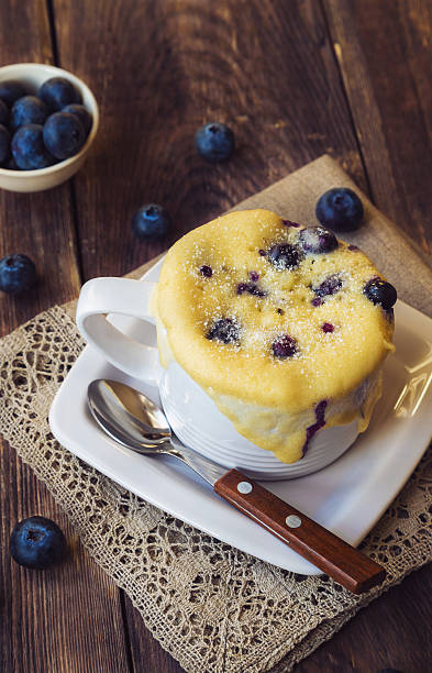 istock Homemade blueberry muffin mug cake 626076928