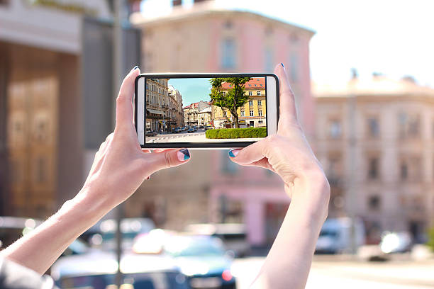 istock Tourist take picture on the mobile phone 626079482