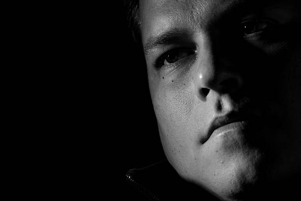 istock Portrait of young man monochrome 626088086