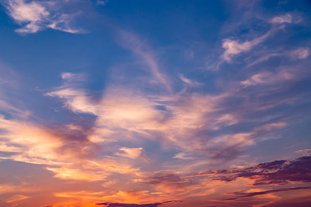 istock Sunset sunrise clouds on sky, nature landscape 626089290