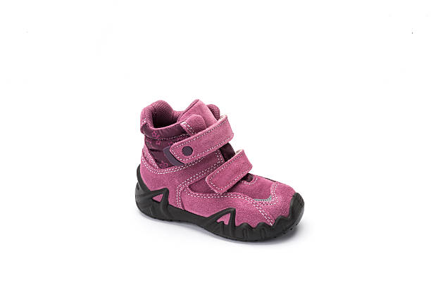 istock purple suede childrens walking shoe on a white background 626089596