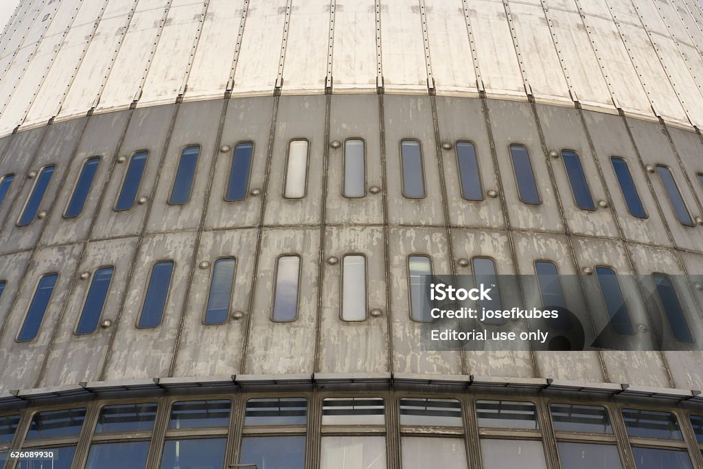 Detail of telecommunication transmitters tower on Jested, Liberec, Czech Republic Antenna - Aerial Stock Photo