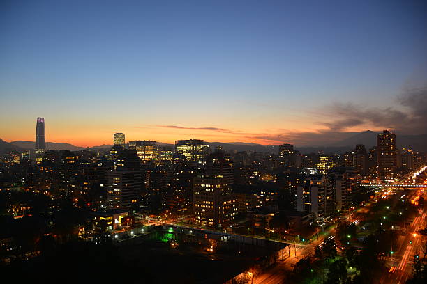 istock Sunset in Santiago Chile 626090994