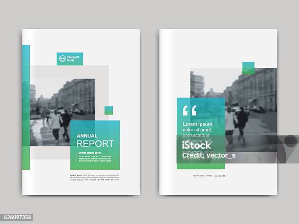 Cover Design Annnual Report Flyer Presentation Brochure Stock Illustration - Download Image Now