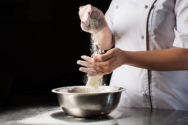 istock Woman hands kneading dough. 626098414