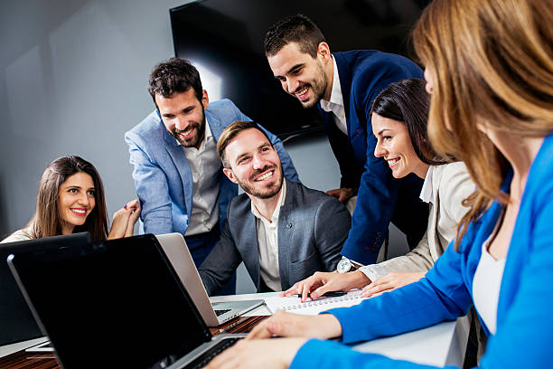 istock Business group working in the office 626101318