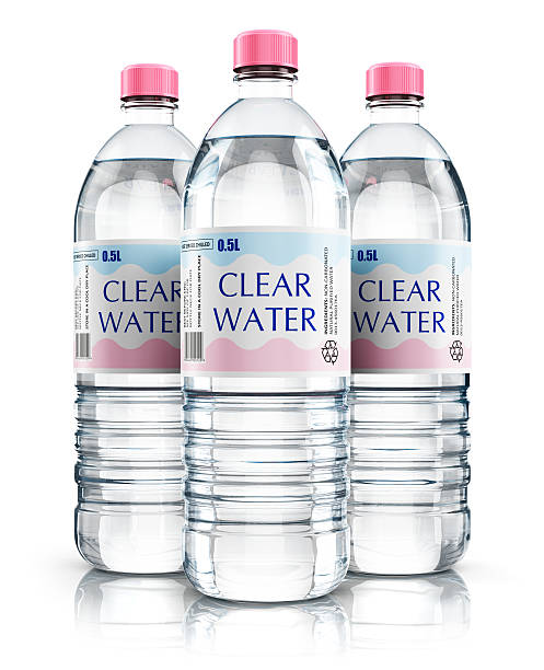 istock Group of plastic drink water bottles 626105698