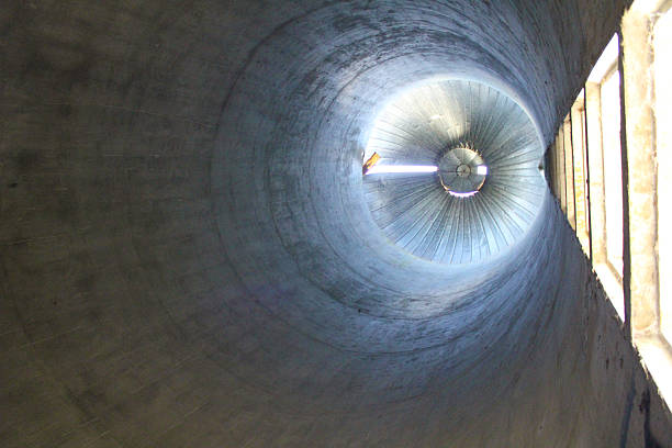 istock Inside of Grain Silo, Ladder to Top 626119336