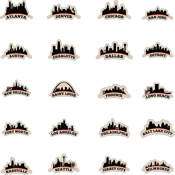 Vector illustration of US Cityscape Graphics