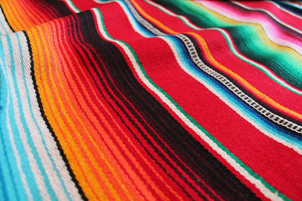 istock Mexico poncho serape Mexican background with copy space 626123286