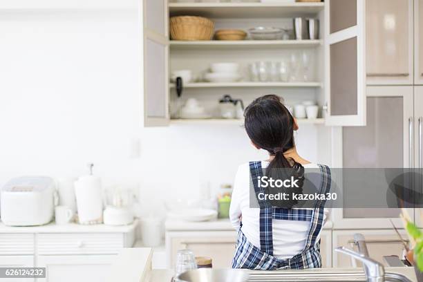 Kitchen Cupboards Stock Photo - Download Image Now - Organization, Kitchen, Cabinet