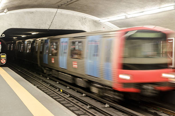 istock Long exposure of subway in tunnel 626133508